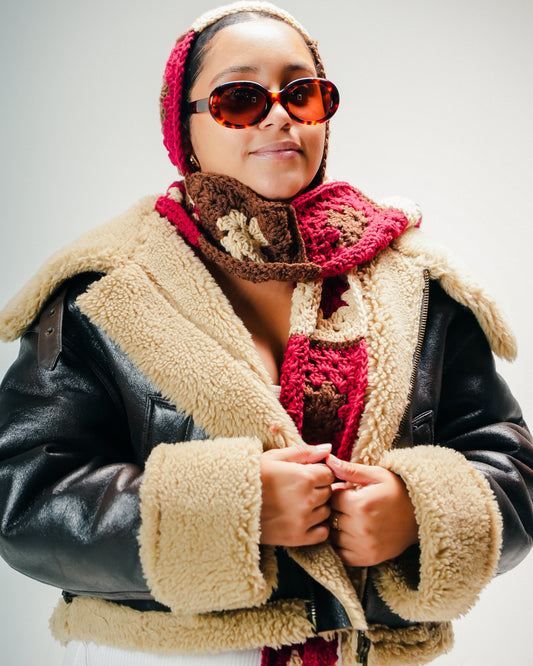Autumn Block Balaclava Scarf